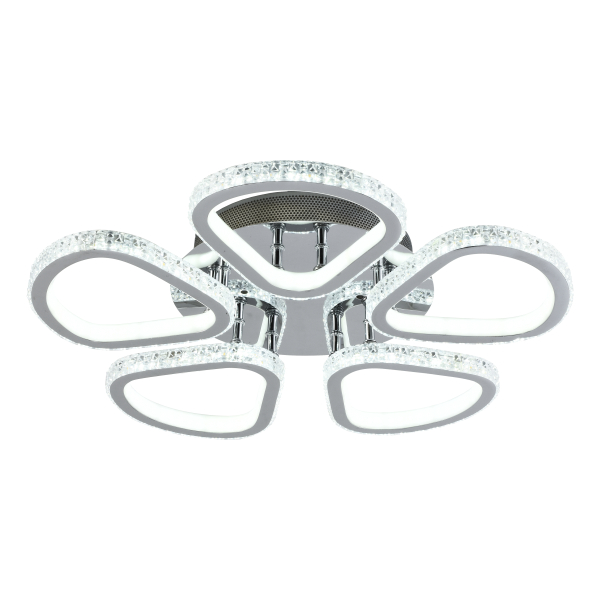 Люстра светодиодная 180Вт  3000-6000K AU61014/5 CR DIMMER ПДУ Атмосфера уюта