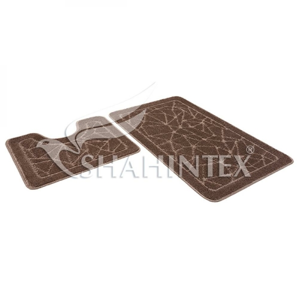 Набор ковриков для ванной 60*100/60*50см мокко 80 PP 001 SHAHINTEX