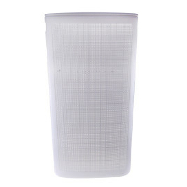 Корзина для белья 60л "Лён" белая сборная 430*200*800 АП1069