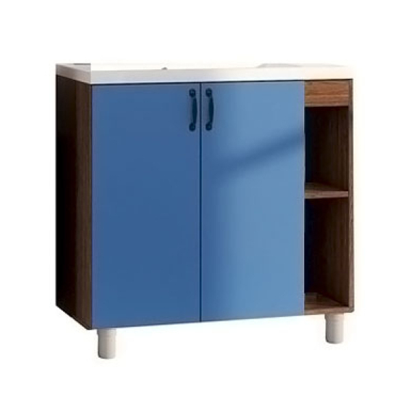 Тумба напольная Брит 60 дуб сонома (под умывальник Квадро 60)