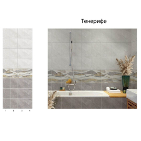 Панель ПВХ Тенерифе  25-04 (из 4 шт) 250*2700*8 1/12 ПС