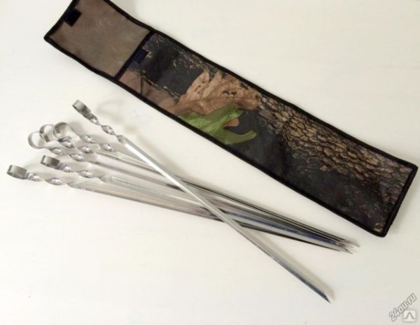 Шампур 6шт. 500мм*10-1мммм нерж.сталь в чехле Канск