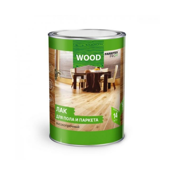 Лак для паркета 3кг алкидный Farbitex Profi Good For Wood