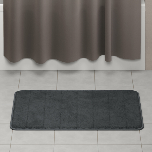 Коврик для ванной 50*80см букли графитовый LADOOM