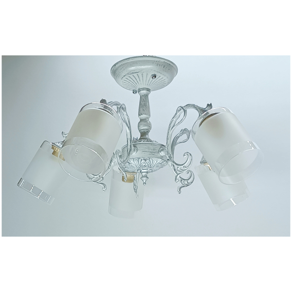 Люстра 5*60Вт Е27 белый/хром AU12205/5 WH+CR Атмосфера уюта