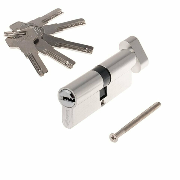 Цилиндровый механизм 110 (55/55)  К/В SEZAM STANDART 501 хром