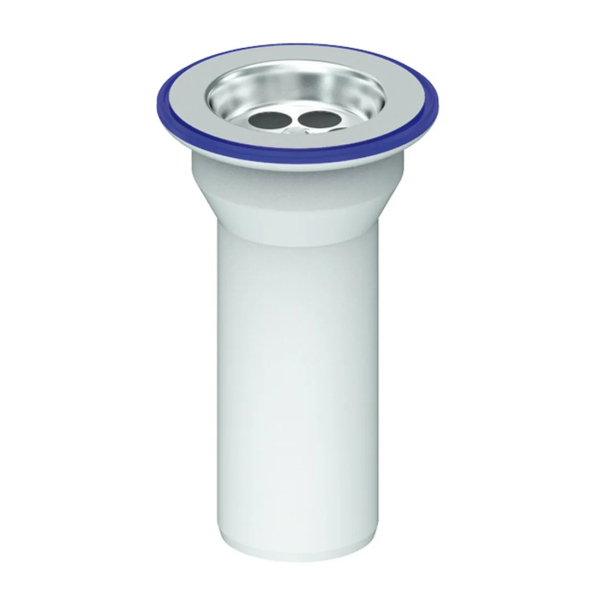 Выпуск литой пластиковый 1-1/2" 40мм с нерж.сеткой E35 UNICORN