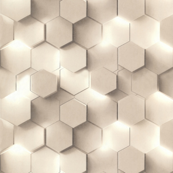 Обои 70669-22 Гексагон 1,06*10м Аспект