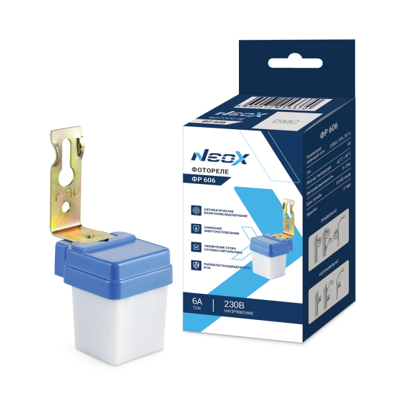 Фотореле (датчик освещения) 6А ФР 606  NEOX