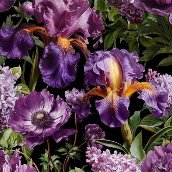 Клеенка ПВХ тканевая основа 1,4(+-3)*20 м глянцевая 3D рис STS1123 Grace