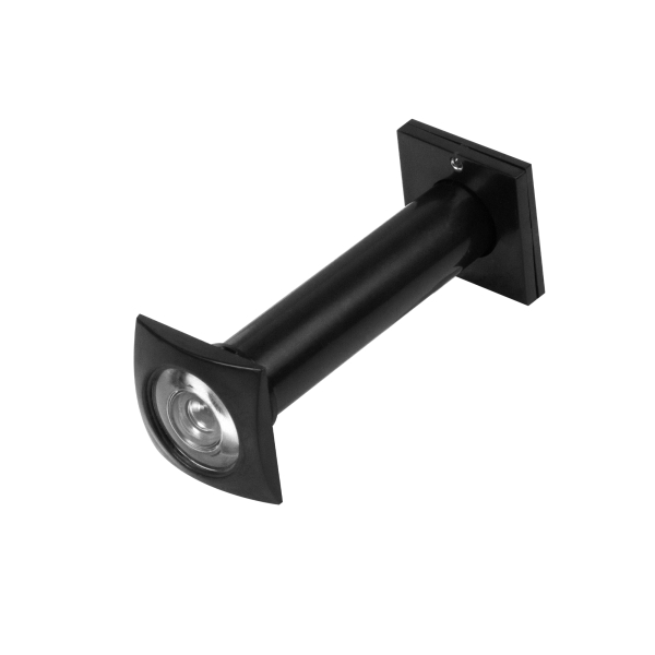 Глазок дверной оптика пластик DVK-4/70-130 BL черный