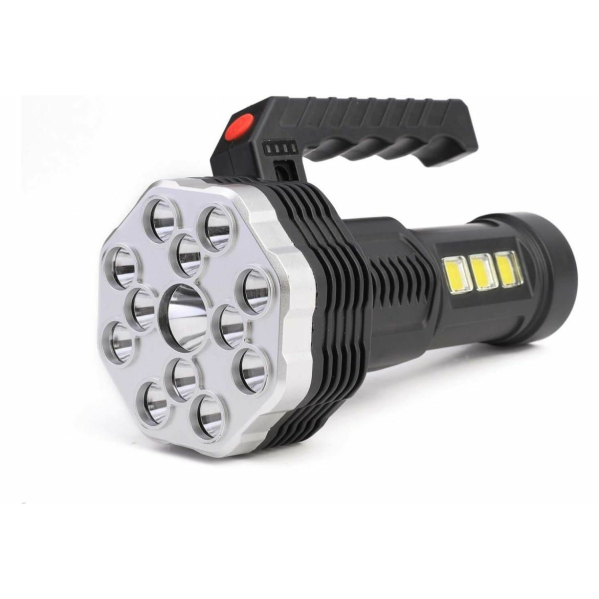 фонарь ручной 3W 16LED+COB черн/пласт, 4 реж, micro-USB, бокс LED51537 (акк 4V 0.4Ah), Ultraflash