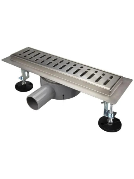 Трап линейный 600*70мм поворотный выпуск 50мм нерж.решетка комб.затвор MPF