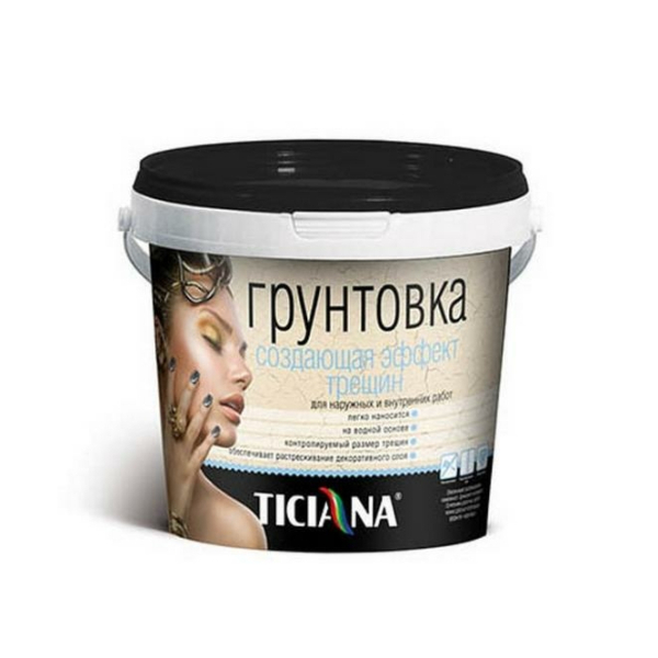 Грунтовка акриловая для создания эффекта трещин 0,9л Тициана