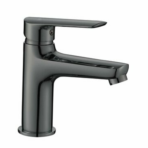 Смеситель для умывальника однорычажный короткий излив LG26GM Lagos Gun Metal ESKO