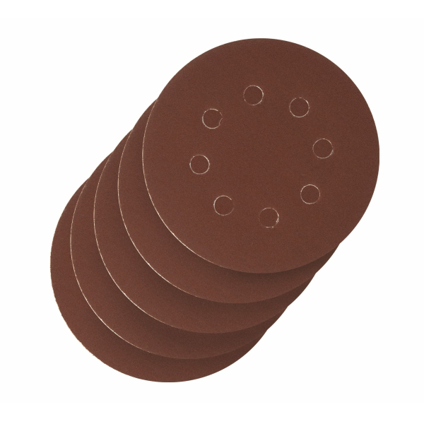 Круг абразивный перфорированный Р40 125мм 5шт на ворсовой основе Вихрь