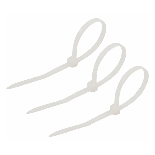 Хомут 2,5*100мм нейлон белый Rexant (25шт)