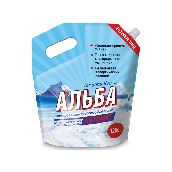 Гель-паста для стирки концентрат Альба автомат 900гр