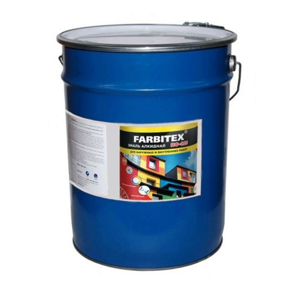 Эмаль ПФ-115 зеленая 20кг Farbitex