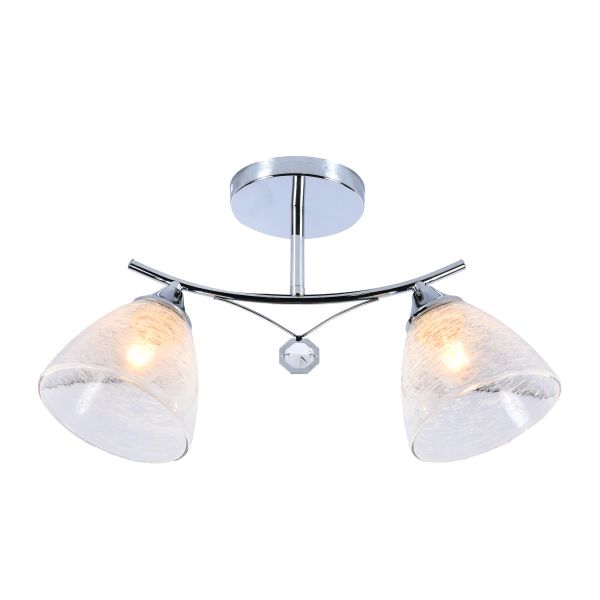 Люстра 2*60Вт Е27 хром AU1806/2 CR Атмосфера уюта