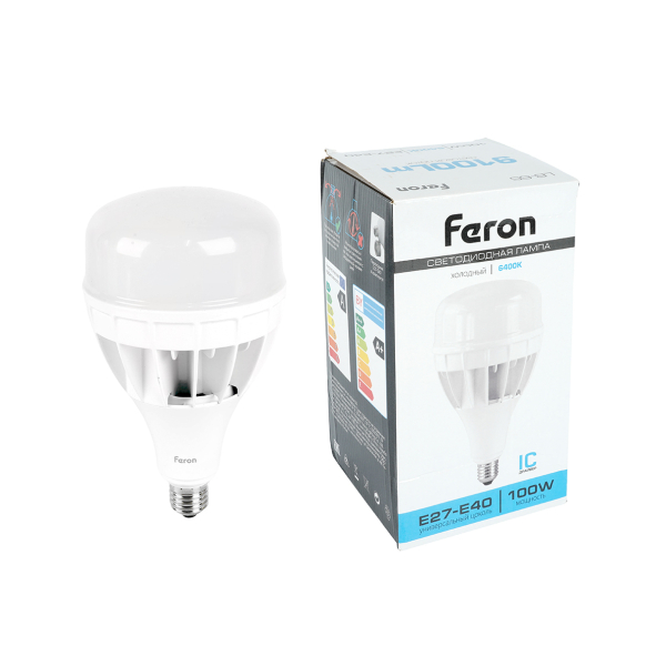 Лампа св/д T140 100Вт 4000К Е27/Е40 LB-65 Feron