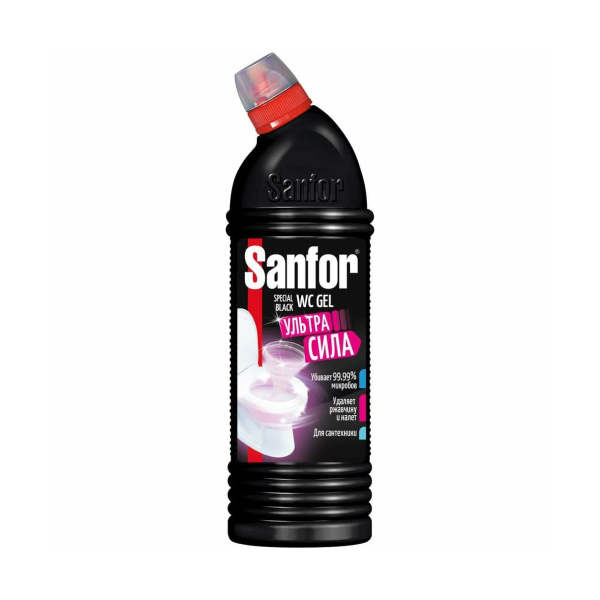 Cанитарно-гигиеническое cредство Sanfor WС гель speсial black 750мл