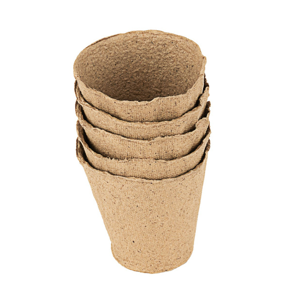 Горшочек для рассады 80*80мм торфяной 5шт Россия