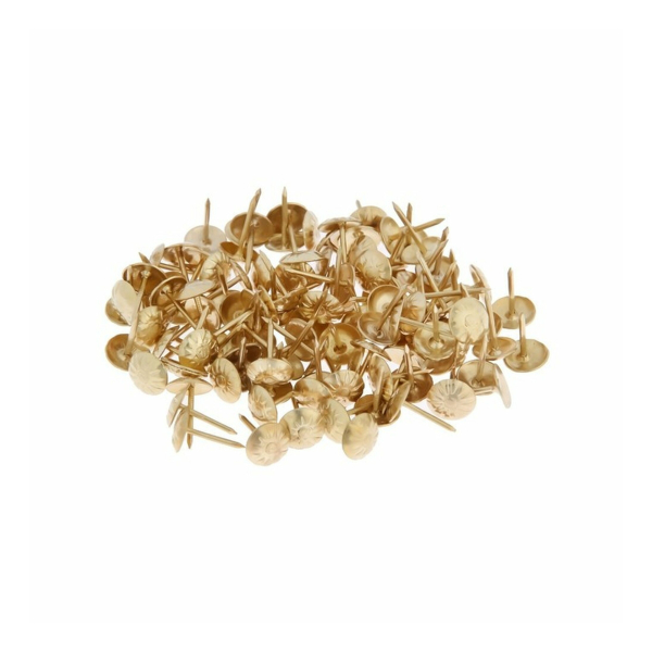 Гвозди декоративные 16мм золото 100шт