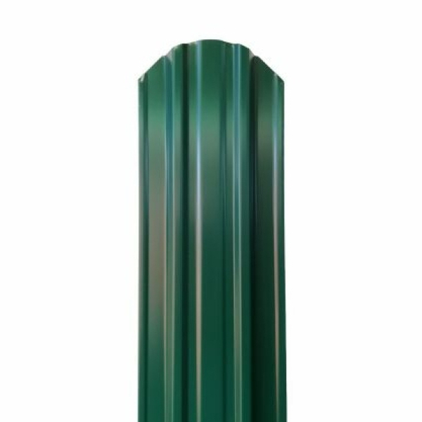 Штакетина "Евротрапеция" 118х16х1500мм (0,45мм) с отбортовкой, двухсторон. (6005 зел.)