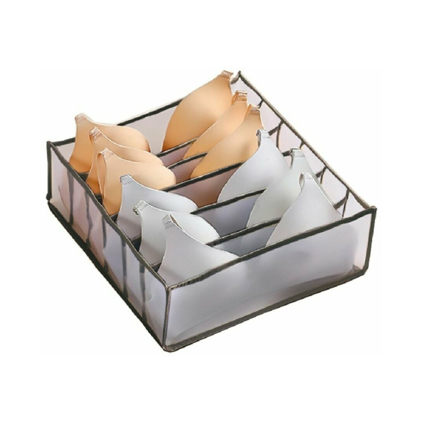 BY ВУАЛЬ Кофр для хранения нижнего белья, 32х32х12см,6 секций, 2 цвета