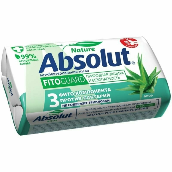 Мыло туалетное Абсолют Алоэ 90гр