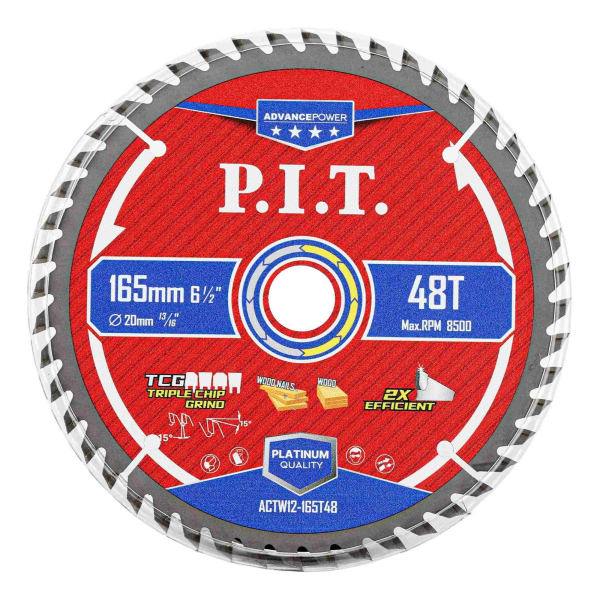 Диск пильный по дереву 165*20*1,4мм 48 зубьев Carbide ADVANCE PIT