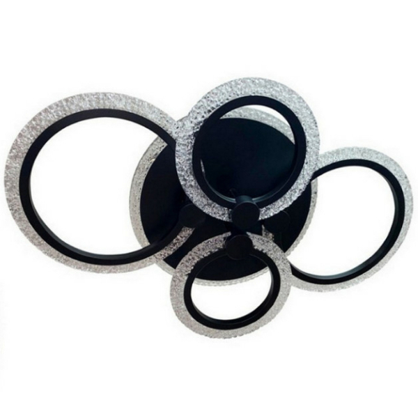 Люстра светодиодная 4*72Вт 63*13 см 2700LM 15м2 3 цвета  пульт черный Baizheng