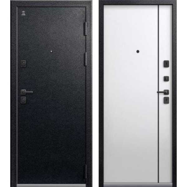Дверь С-106 Черный муар - Кашемир сильвер 860*2050 R Центурион 2026