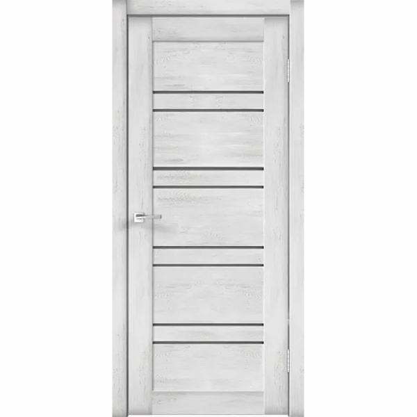 Муар снежный полотно ЛИНИЯ 8 стекло черное 600 VellDoris