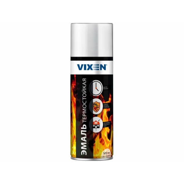 Эмаль термостойкая белая 520мл Vixen