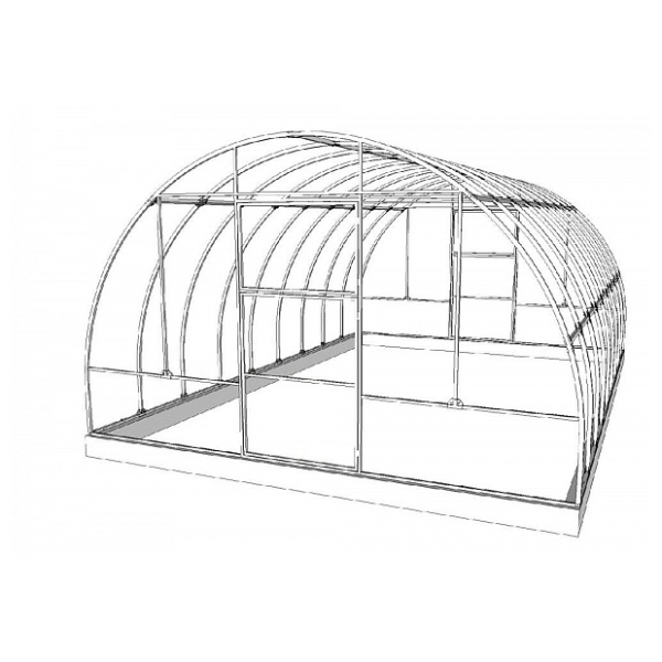 Теплица каркас 4х6х2,4 Польза-4 Усиленная