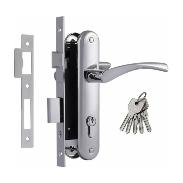 Замок врез. N100-70 Л (хром)