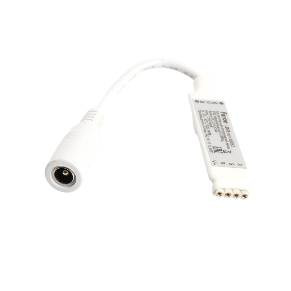 Контроллер mini 2А 12-24В для св/д RGB ленты с пультом белый 10м LD66 Feron