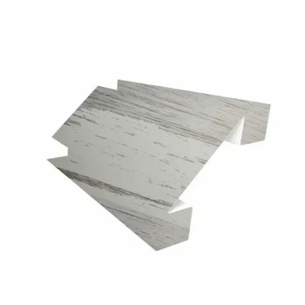 Планка Сложный внутренний угол МП (Lбрус-15мм ECOSTEEL_МА-01 Беленый дуб - 0.5)