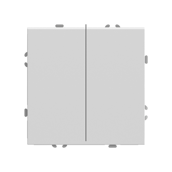 Выключатель СУ 2 кл. белый фарфор soft touch ЭМИЛИ RSW10-5104-01 мех-зм под рамку