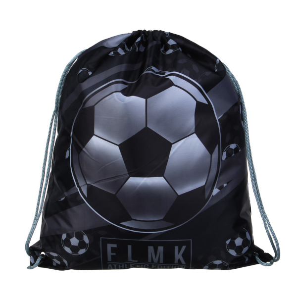 Серебряный Мяч Мешок для сменной обуви на завязках, увеличенный размер 40x47см, полиэстер