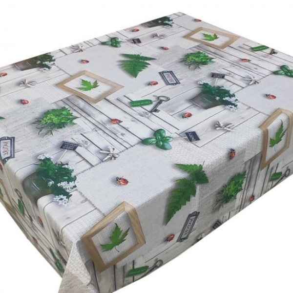 Клеенка ПВХ тканевая основа 1,37*20 м 0,2 мм рис BZ-UF5781A Levito Baizheng