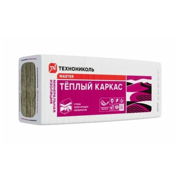 Утеплитель минеральный 18 кг/м3 50*610*1200 Теплый каркас 37 PN  (20 плит, 17 м2, 0,8784 м3)