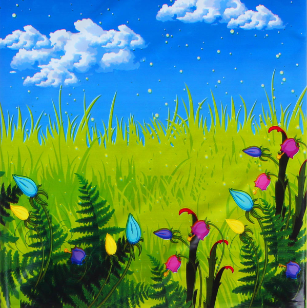 Скатерть праздничная, 180х108см, полиэтилен, 30мкм, с изображением Единорога