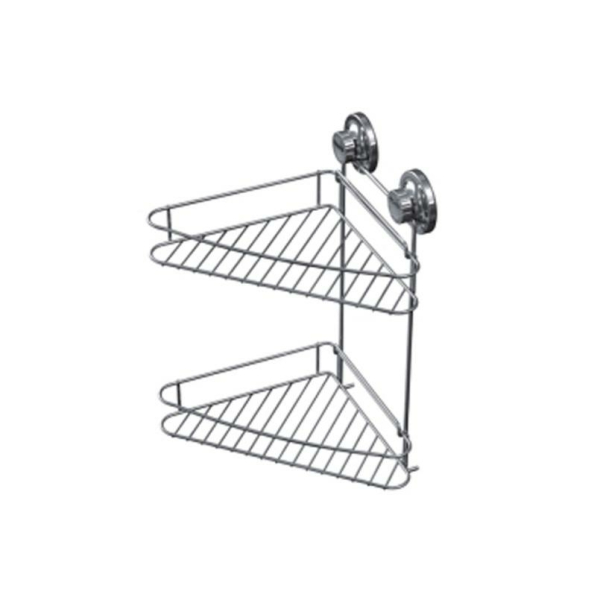 Полка угловая 2-ярусная на присосках Accoona A11473-2
