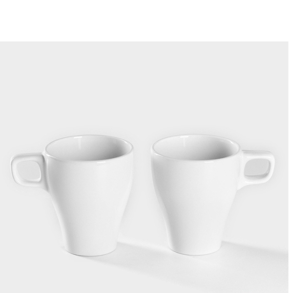 Набор кружек керамических Доляна Coffee break, 2 предмета: 300 мл, цвет белый