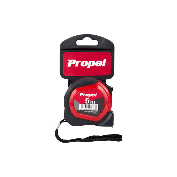 Рулетка 8м*25мм обрезиненный корпус Propel