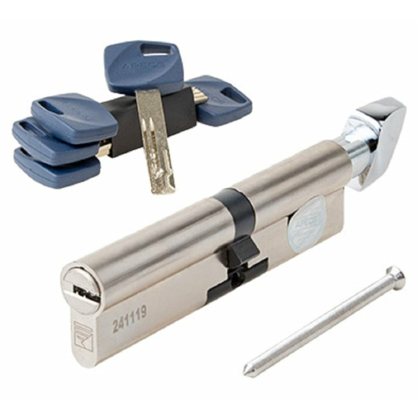 Цилиндровый механизм 120 (60/60)  К/К SEZAM STANDART 501 сатин