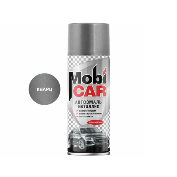 Автоэмаль аэрозольный металик кварц 630 520мл Mobicar